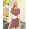 imageEkouaer Women Maternity Nightgown Labor Delivery Nursing Gown Hospital Breastfeeding Dress Button Down Long Sleeve SleepwearDusty Pink