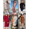 imageEkouaer Maternity Dress Mock Turtleneck Pregnancy Dress Rib Knit Stretchy Bodycon Baby Shower DressBrown