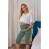 imageEkouaer Maternity Shorts for Women Maternity Capris Yoga Pregnancy Short Pants Soft Joggers Lounge Bottoms SXXLGreen