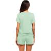 imageEkouaer Womens Maternity Nursing Pajamas Set Breastfeeding Sleepwear Double Layer Short Sleeve Top ampamp Shorts Pregnancy PJSB  Mintgreen