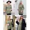 imageEkouaer Womens Maternity Shirts Long Sleeve Pregnancy Tops Casual Ribbed Knit Pregnant Blouses SXXLArmy Green