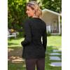 imageEkouaer Womens Maternity Shirts Long Sleeve Pregnancy Tops Casual Ribbed Knit Pregnant Blouses SXXLBlack