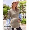 imageEkouaer Womens Maternity Shirts Long Sleeve Pregnancy Tops Casual Ribbed Knit Pregnant Blouses SXXLBrown