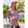 imageEkouaer Womens Maternity Shirts Long Sleeve Pregnancy Tops Casual Ribbed Knit Pregnant Blouses SXXLPink