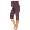 imageEkouaer Maternity Shorts for Women Maternity Capris Yoga Pregnancy Short Pants Soft Joggers Lounge Bottoms SXXLDark Red