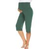 imageEkouaer Maternity Shorts for Women Maternity Capris Yoga Pregnancy Short Pants Soft Joggers Lounge Bottoms SXXLGreen