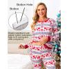 imageEkouaer Nursing Pajama Set Long Sleeve Maternity Sleepwear Labor Delivery Pjs Breastfeeding Thermal Underwear ClothesChristmas Stripe