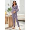 imageEkouaer Nursing Pajama Set Long Sleeve Maternity Sleepwear Labor Delivery Pjs Breastfeeding Thermal Underwear ClothesGrey Star