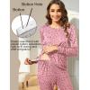 imageEkouaer Nursing Pajama Set Long Sleeve Maternity Sleepwear Labor Delivery Pjs Breastfeeding Thermal Underwear ClothesPink Leopard