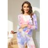 imageEkouaer Nursing Pajama Set Long Sleeve Maternity Sleepwear Labor Delivery Pjs Breastfeeding Thermal Underwear ClothesTie Dye