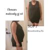 imageEkouaer Women Maternity Nursing Pajama Set Breastfeeding Sleepwear Double Layer Sleeveless Top ampamp Shorts Pregnancy PJSA01black