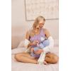 imageEkouaer Women Maternity Nursing Pajama Set Breastfeeding Sleepwear Double Layer Sleeveless Top ampamp Shorts Pregnancy PJSLight Purple