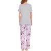 imageEkouaer Womens Maternity Nursing Pajamas Sets Breastfeeding Printed Sleepwear Short Sleeve 2 Pcs Henley Top and Pants SetPink Floral Print