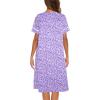 imageEkouaer House Dress for Women with Pockets Button Down Duster Housecoat Short Sleeve Mumu Nightgown SXXXLPurple Dots