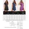 imageEkouaer Womens Nightgown Short Flare Sleeve Sleepshirt VNeck Sleepwear Soft Nightshirt Pajama Dress SXXLStar Print