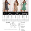 imageEkouaer Womens Nightgown Short Sleeve Sleepshirt Rib Knit Soft Sleepwear Pajama DressGreen