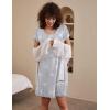imageEkouaer Womens Nightgown Short Sleeve Sleepshirt Soft Sleeping Shirts Loungewear Nightshirts Sleepwear S2XLStar Print