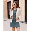 imageEkouaer Womens Nightgown Long Sleeve Ribbed Knit Nightshirt Round Neck Sleep Shirt Soft Sweater Dress SXXLBlue