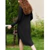imageEkouaer Womens Nightgown Long Sleeve Sleepshirt V Neck Nightshirt Casual Loungewear Soft SleepwearBlack