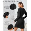 imageEkouaer Womens Nightgown Waffle Knit Long Sleeve Nightgown Sleep shirts Night Dress for Women SXXLBalck