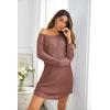 imageEkouaer Womens Nightgown Waffle Knit Long Sleeve Nightgown Sleep shirts Night Dress for Women SXXLBrick Red