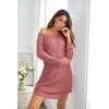 imageEkouaer Womens Nightgown Waffle Knit Long Sleeve Nightgown Sleep shirts Night Dress for Women SXXLPink