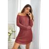 imageEkouaer Womens Nightgown Waffle Knit Long Sleeve Nightgown Sleep shirts Night Dress for Women SXXLRed