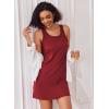 imageEkouaer Nightgowns for Women 3 Pack Sleep Shirts Sleeveless Tank Nightshirts Chemise Sleepwear Sexy Night Dress SXXXL3 Pckblackbluewine Red