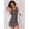 imageEkouaer Nightgowns for Women 3 Pack Sleep Shirts Sleeveless Tank Nightshirts Chemise Sleepwear Sexy Night Dress SXXXL3 Pckblackgreyleopard