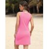 imageEkouaer Nightgowns for Women 3 Pack Sleep Shirts Sleeveless Tank Nightshirts Chemise Sleepwear Sexy Night Dress SXXXL3 Pckblackpinkleopard