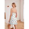 imageEkouaer Sleepwear Womens Chemise Nightgown Full Slip Lace Lounge DressMint Flower