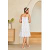 imageEkouaer Womens 100 Cotton Lace Nightgown Sleeveless Sleep Dress Victorian Sleepshirt Button Strap GownCream Floral