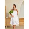 imageEkouaer Womens 100 Cotton Lace Nightgown Sleeveless Sleep Dress Victorian Sleepshirt Button Strap GownCream Floral