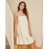 imageEkouaer Womens 100 Cotton Lace Nightgown Sleeveless Sleep Dress Victorian Sleepshirt Button Strap GownWhite Flower