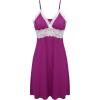 imageEkouaer Sleepwear Womens Chemise Nightgown Full Slip Lace Lounge DressRose Viole