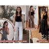 imageEkouaer 2 PCS Women Rib Knit Tank Top Scoop Neck Ribbed Basic Sleeveless Pajama Top