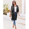 imageEkouaer Women Zipper Robe Lightweight House Coat Zipper Front Short Bathrobes Soft Nightgown with Pockets S3XLBlack
