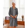 imageEkouaer Women Zipper Robe Lightweight House Coat Zipper Front Short Bathrobes Soft Nightgown with Pockets S3XLDark Grey