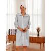 imageEkouaer Women Zipper Robe Lightweight House Coat Zipper Front Short Bathrobes Soft Nightgown with Pockets S3XLLight Grey