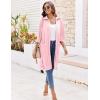imageEkouaer Women Zipper Robe Lightweight House Coat Zipper Front Short Bathrobes Soft Nightgown with Pockets S3XLPink