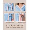 imageEkouaer Womens Robes Knee Length Hooded Bathrobe Cute House Coats with Pockets SXXLBrown