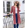imageEkouaer Womens Zipper Robe 34 Sleeve Ribbed Knit Short Housecoat Lightweight Knee Length Bathrobe with Pockets S3XLGray Purple