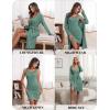 imageEkouaer Robe Sets for Women Sleepwear Rib Knit Bodycon Nightgown with Robes Set 2 Piece Soft Lightweight LoungewearMint Green