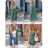 imageEkouaer Robe Sets for Women Sleepwear Rib Knit Bodycon Nightgown with Robes Set 2 Piece Soft Lightweight LoungewearMint Green