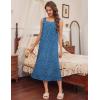 imageEkouaer Nightgowns for Women Long Sleeveless Night Gown Embroidery Sleepdress Ladies Nightdress Victorian NightyBlue Paw