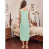 imageEkouaer Nightgowns for Women Long Sleeveless Night Gown Embroidery Sleepdress Ladies Nightdress Victorian NightyGreen