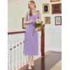 imageEkouaer Nightgowns for Women Long Sleeveless Night Gown Embroidery Sleepdress Ladies Nightdress Victorian NightyLilac