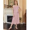 imageEkouaer Nightgowns for Women Long Sleeveless Night Gown Embroidery Sleepdress Ladies Nightdress Victorian NightyWhite Pink Floral