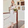 imageEkouaer Nightgowns for Women Long Sleeveless Night Gown Embroidery Sleepdress Ladies Nightdress Victorian NightyWhite Purple Floral