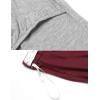 imageEkouaer Nursing Pajamas Set for Women Black Capri Maternity Pajama Set Raglan Short Sleeve Nursing Pajamas OutfitsWine Red